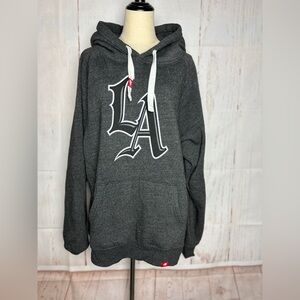 Sportique Hoodie Unisex Gray With LA Logo Size XL
